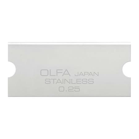 Olfa OLFA GSB-2S/6B 30MM Stainless Steel Glass Scraper Blades for GSR-2 Mini Glass Scraper 6 Pack 1141614